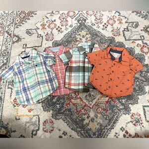Set of 5 Button Down Shirts 3-6 months